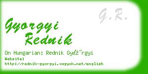 gyorgyi rednik business card